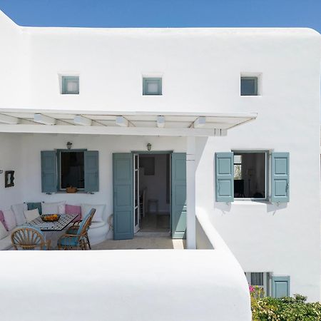 Mykonian Style W Shared Pool Houses & Nighttime Security Guard Ornos  Exterior photo
