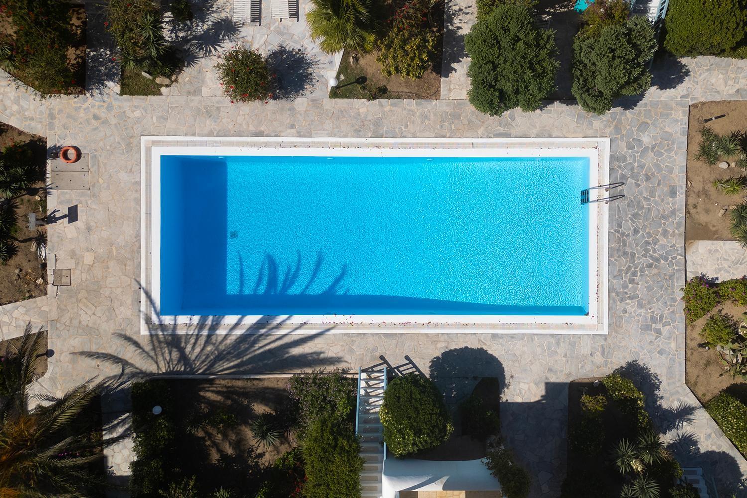 Mykonian Style W Shared Pool Houses & Nighttime Security Guard Ornos  Exterior photo
