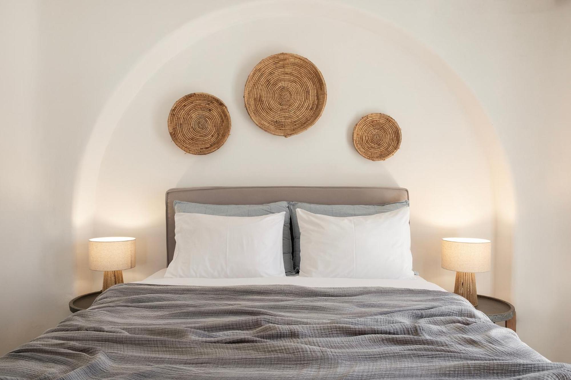 Mykonian Style W Shared Pool Houses & Nighttime Security Guard Ornos  Exterior photo